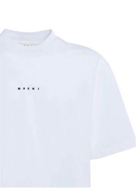 logo t-shirt man white MARNI | HUMU0223P1 USCS87LOW01